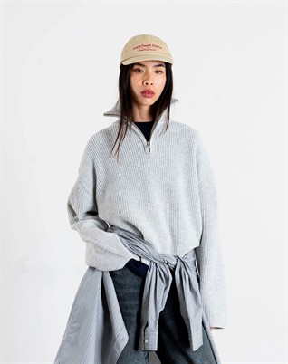 WBFang Half Zip Strik - Light Grey